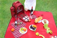 apollo walker Mochila de picnic para 4 personas Hamper Cooler Bag con Juego de Mesa y Manta - details 1