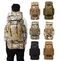Bolsa de alpinismo de 80L/100L, mochila táctica militar grande para escalar, senderismo al aire libre, Camping, bolsas de viaje - details 14
