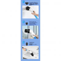 Cepillo de limpieza eléctrico multifuncional recargable Automático giratorio para cocina, baño, vidrio largo y corto - details 8