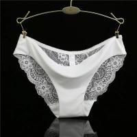 Bragas sexis de encaje para mujer, bragas transpirables de algodón sin costuras, calzoncillos transparentes para niñas, ropa interior de marca de talla grande, 1 pieza - details 13