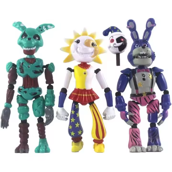 Figuras de acción inspiradas en Five Nights of Freddy Toy Games Navidad 2025 juguetes 3 piezas - 1