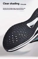 Zapatos informales de alta calidad para hombre con parte superior de malla transpirable, suela elástica antideslizante con placa de carbono de palomitas de maíz y calzado deportivo - details 10