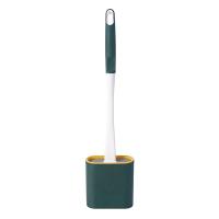 Cepillo De Limpieza De Inodoro De Silicona Con Soporte Cabeza Plana Y Pincel Suave Flexible Para Baño Y Cocina Accesorios Ecológicos Para El Hogar - details 1