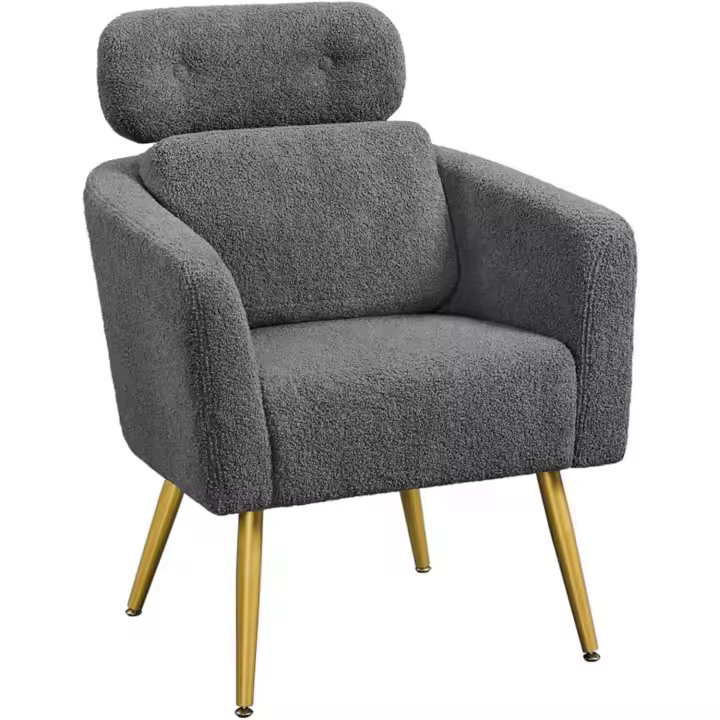 Butaca de Salón con Reposacabezas Ajustable 3 Posiciones Diseño Ergonómico Soporte Lumbar - 1
