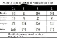 BUNO-diseño de estilo de vacaciones, vestido tipo chaleco atado con cuello, novedad de verano 2025, falda larga acampanada con cintura ajustada y adelgazante - details 0