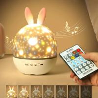 Mini proyector de cielo estrellado USB, Altavoz Bluetooth, luz nocturna giratoria, lámpara de proyector de música para decoración de dormitorio, regalo para niños - details 10