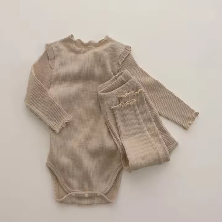 HiPapa Conjunto de Ropa para Bebé Niños y Niñas de Algodón Suave con Manga Larga para Primavera/Otoño - 1