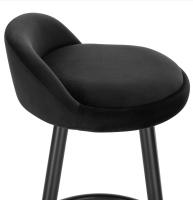 Taburete de Terciopelo Silla de Barra de Cocina con Resalto Mueble de Barra de Alta Comodidad - details 5