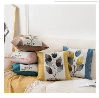 Funda de Almohada de Chenilla Jacquard Floral Moderna Nórdica Patrones de Corona de Renos y Hojas - details 5