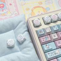 1 unidad de bonitos dibujos animados DIY hechos a mano de resina Original, regalo personalizado, accesorios de teclas de teclado nical personalizadas - details 2
