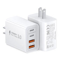 Cargador USB C de Carga Rápida Bloque de 4 Puertos, Dual PD+QC, Conector de Pared Tipo C Compatible con iPhone y Samsung Accesorios de Electrónica - details 5