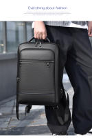 Mochila premium de gran capacidad para hombres, bolsa de ordenador, bolsa de viaje para viajeros de negocios, mochila multifuncional USB - details 14