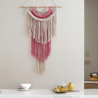 Tapiz Bohemio Tejido a Mano, Decoración Pared con Borlas Coloridas, Tela Colgante para Habitaciones - details 3