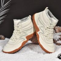 Botas de invierno para hombres y mujeres, zapatos informales de alta calidad descalzos para la nieve, zapatos de trabajo al aire libre, zapatos cálidos de piel para hombres, botas de nieve para hombres - details 1