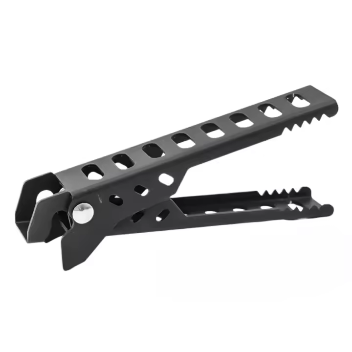 Abrazadera de sartén antiescaldaduras para acampar y senderismo, pinza para tazón, clip para olla al aire libre, accesorios de vajilla para picnic, utensilios de cocina para barbacoa y acampada - 1