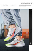 Zapatos para correr zapatos de los hombres zapatos para correr suelas transpirables zapatos suaves deportivos absorbentes de golpes de los hombres par zapatos deportivos de las mujeres - details 1