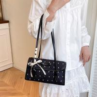 Bolso informal francés con forma de palo francés, bolso de hombro con lazo dulce, Y2K, bolso para axila de gran capacidad, trabajo - details 6