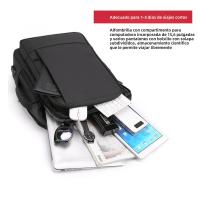 TDH Mochila Viaje Hombre, Ampliable, para Negocios y Portátil, Estilo Moderno - details 5