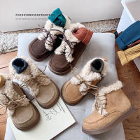 Botas de nieve mullidas de felpa para niñas de otoño e invierno botas para niños - details 1