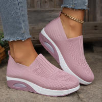 Zapatos ortopédicos antideslizantes con cojín de aire para mujer, zapatillas transpirables con plataforma, para caminar - details 11