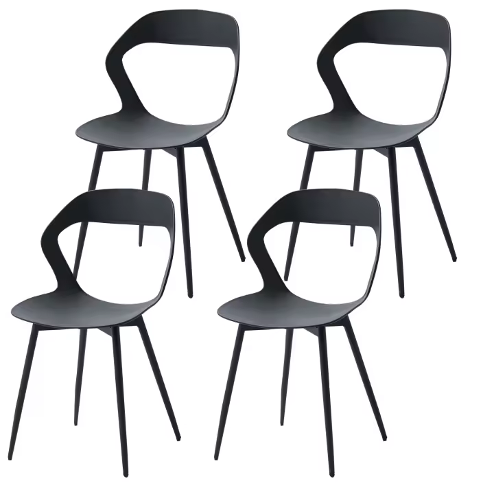 EGOONM-Juego de 4 sillas de comedor Escandinavia, muebles para comedor, silla de diseño nórdico, sillas creativas con respaldo para el hogar - 1