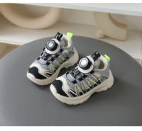 Zapatos de niños nueva primavera y otoño zapatillas deportivas de malla para niños zapatos para correr transpirables niñas botón giratorio papá zapatos - details 10