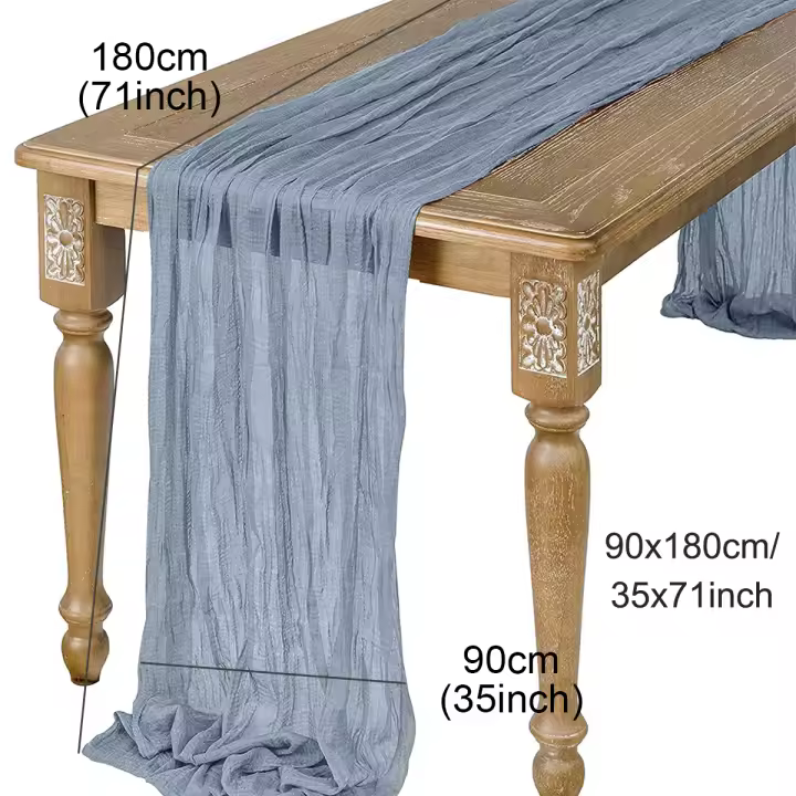 Mantel de Mesa de Boda Rústico Cubierta de Mesa de Comedor de Boda en Rosa para Fiestas de Bautizo y Cumpleaños - 1