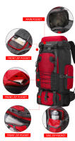 Mochila GRANDE DE 80L para acampar, mochila táctica impermeable para deportes al aire libre, viajes, senderismo, Trekking, Montañismo - details 10