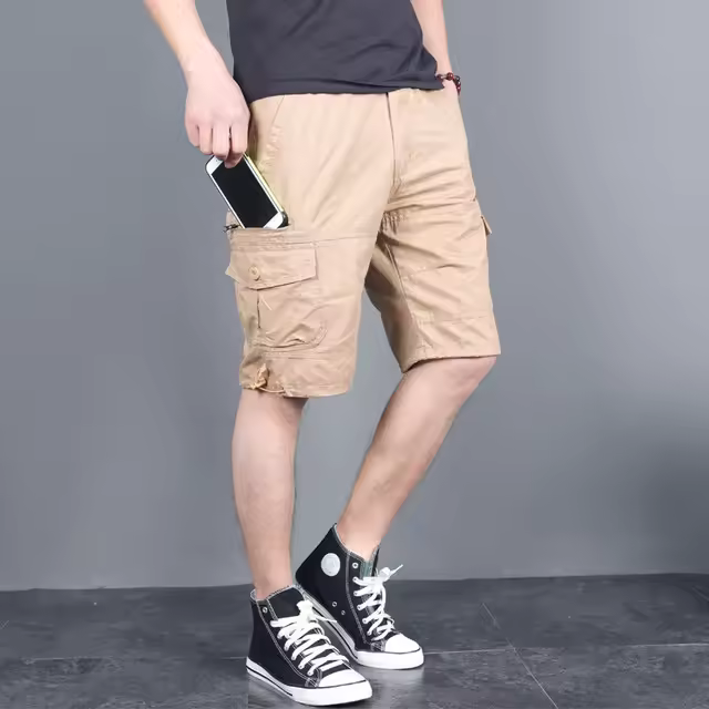 Pantalones cortos de hombre Pantalones cortos de algodón para hombre - 1