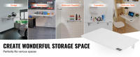 SucceBuy Mesa plegable de pared, escritorio plegable para espacios pequeños, oficina en casa, cocina, lavandería - details 5