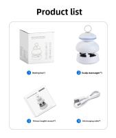 Nueva cabeza EMS masajeador de silicona garra descompresión champú hogar eléctrico LED luz roja Mini masajeador de cuero cabelludo - details 0