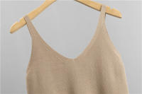 Nuevo En 2023 Conjunto De Moda Para Mujer 3 Piezas Vest Top + Chaqueta De Cremallera Larga + Pantalones Con Cintura Elástica Traje De Pista Tejido - details 11