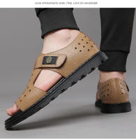 Sandalias Transpirables para Hombres Zapatos de Playa Casuales de Moda Romana Punta Abierta - details 0