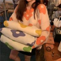 2024 ins nueva moda mujer suéteres invierno mujeres suéteres de flores sobre tamaño mujeres pullover suéteres - details 0