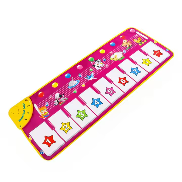 Tapete de Piano con teclado Musical, manta de juego táctil de animales, música electrónica, juguete divertido, regalo de Navidad - 1