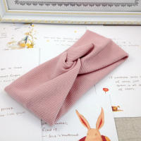 Diadema Para Bebés De Color Sólido Con Nudo Cruzado Diademas Elásticos Para Niñas Turbante Con Lazo Bonito Accesorios Para El Cabello De Bebés - details 6
