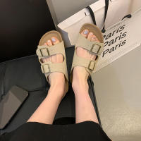 Zapatos de suela gruesa para mujer, zapatillas de uso externo, sandalias Boken con aumento de altura, semi remolque, tendencia de verano, 2024 - details 14