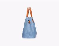 Bolso de piel auténtica para mujer, bandolera de hombro de diseñador de lujo, Color sólido, a la moda - details 12