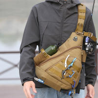 Bolso de Viaje de Gran Capacidad para Hombres Bolso de Hombro para Senderismo con Carga USB Bolso de Pecho para Deportes al Aire Libre Pesca Mochila de Almacenamiento con Bolsillos Múltiples - details 0