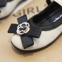 Zapatos de cuero para niñas, calzado versátil de estilo princesa, fondo suave, pajarita elegante para fiesta de boda, otoño, 2024 - details 7