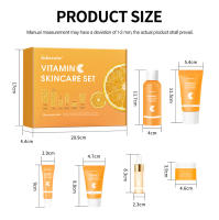 Conjunto de Cuidado de la Piel de Vitamina C de 6 Piezas Incluye Toner, Sérum, Crema para los Ojos, Crema Facial, Protector Solar, Limpiador de Piel Húmedo - details 10