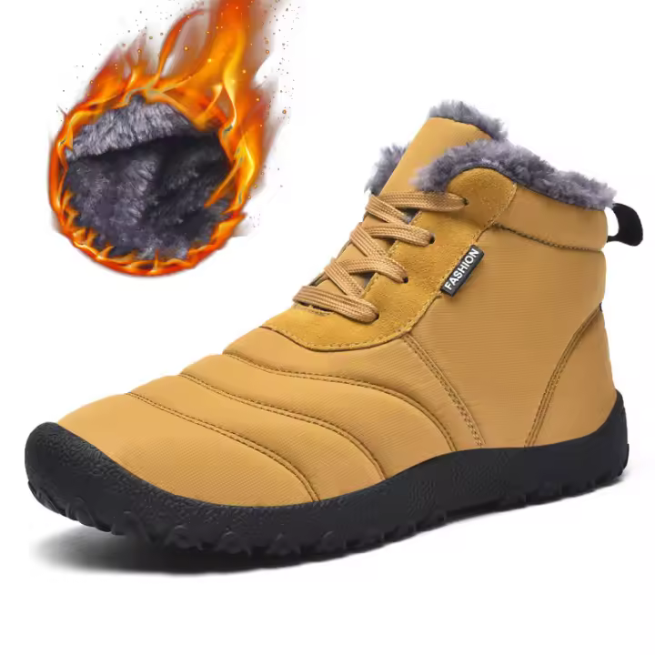 Zapatillas de esquí impermeables para hombre y mujer de color sólido cálidas para invierno con forro de piel - 1