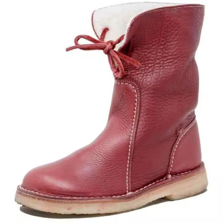 Botas Martin cálidas de invierno para mujer, zapatos planos informales a la moda para mujer, botas para la nieve - 1