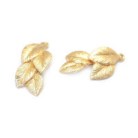 Colgantes de Hojas de Árbol de Bronce de 18K Oro Accesorios para Hacer Joyería DIY Estilo China - details 2