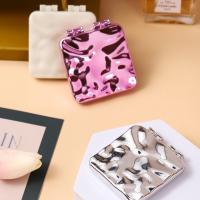 Mini espejo de maquillaje plegable, espejos de mano portátiles cuadrados de doble cara, espejo de tocador creativo, espejo de bolsillo compacto - details 4