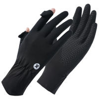 Guantes de Protección Solar para Conducir Sedoso de Seda Antideslizante Pantalla Táctil - details 0