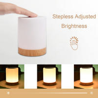 Luz Nocturna táctil Led recargable, lámpara de mesita de noche de enfermería, pequeña e innovadora, 6 colores, ajustable - details 4