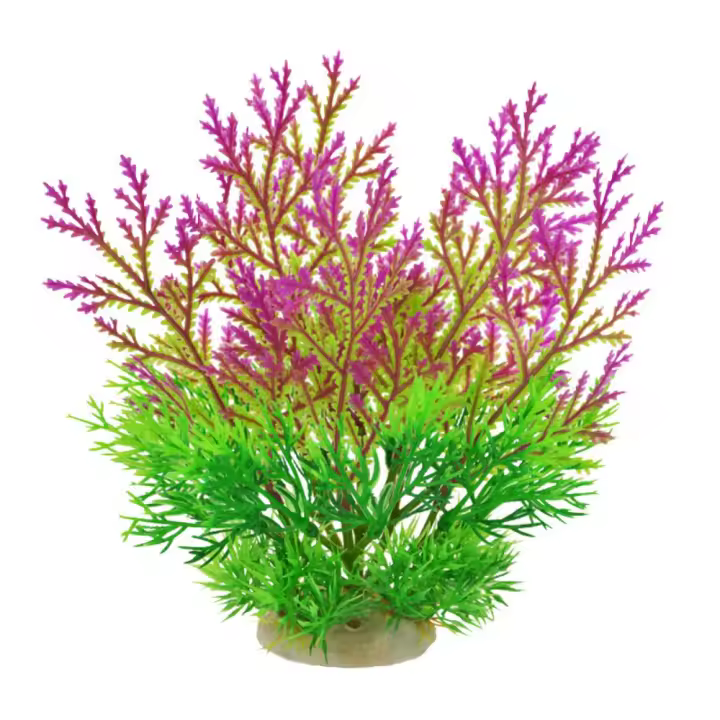 Adorno para acuario, plantas acuáticas de plástico, hierba falsa vívida simulada, algas marinas artificiales creativas, mesa de hierba de agua, 2 uds. - 1
