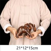 Estatuilla de esculturas de animales para decoración del hogar, elefante de la suerte, estatua de resina, adorno para manualidades, decoración de habitación, regalo de Navidad DIY - details 20