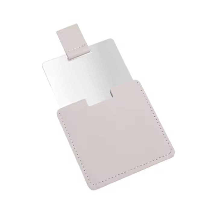 Funda de regalo para ella, espejo de acero inoxidable resistente a caídas, belleza, espejo cosmético, espejo de maquillaje, espejo de bolsillo compacto - 1